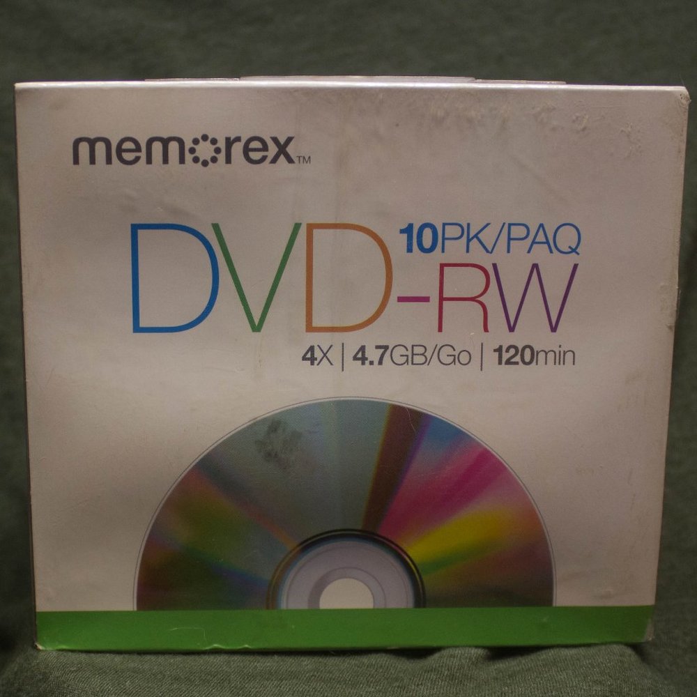 Memorex Rewritable DVD-RW New in Pack